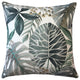 Thai Garden Gray Leaf Throw Pillow 20x20, with Polyfill Insert