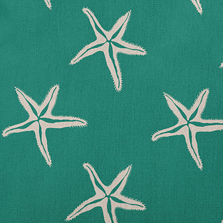 Starfish Polyester Indoor Pillow, Kelly Green, 18"x18"