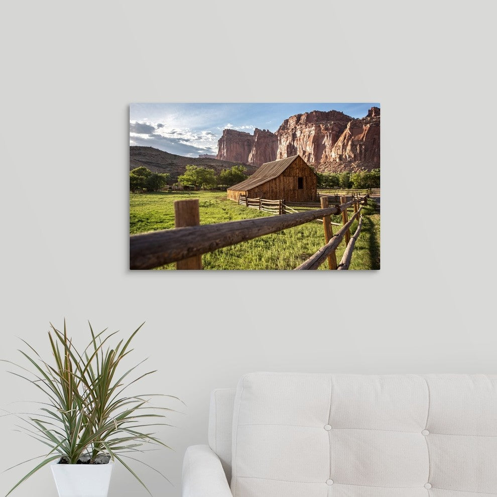"Gifford Homestead at Capitol Reef National Park" Wrapped Canvas Art Print, 2...