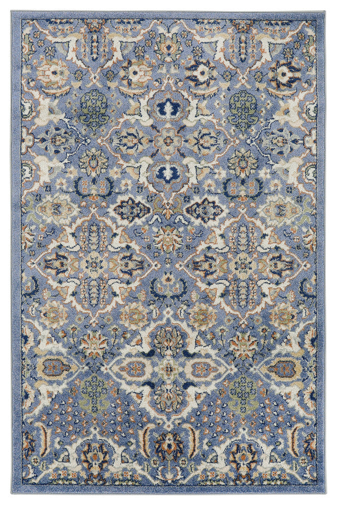 Nourison Allur 6'' x 9'' Light Blue Bohemian Indoor Area Rug