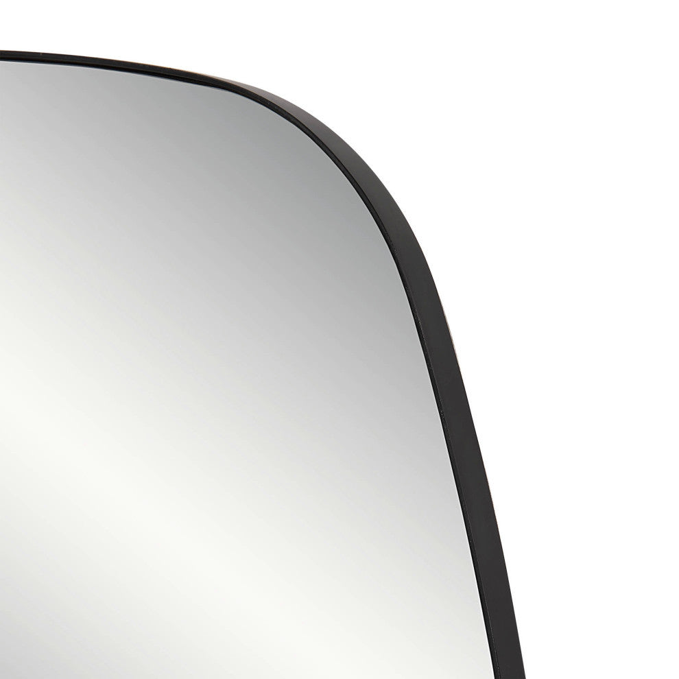 Sparti Iron Wall Mirror, Matte Black