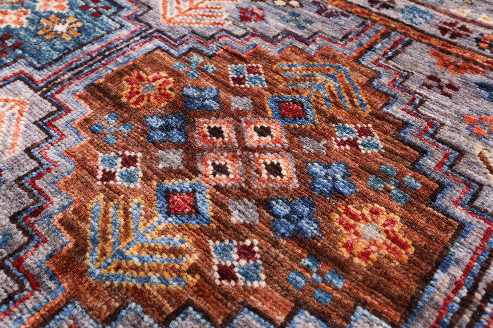 8' 0" X 10' 1" Khorjin Super Kazak Handmade Wool Rug - Q12304