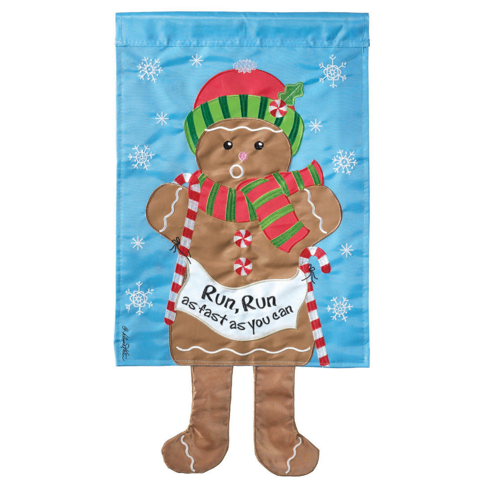 Crazy Leg Gingerbread Man Polyester 24in