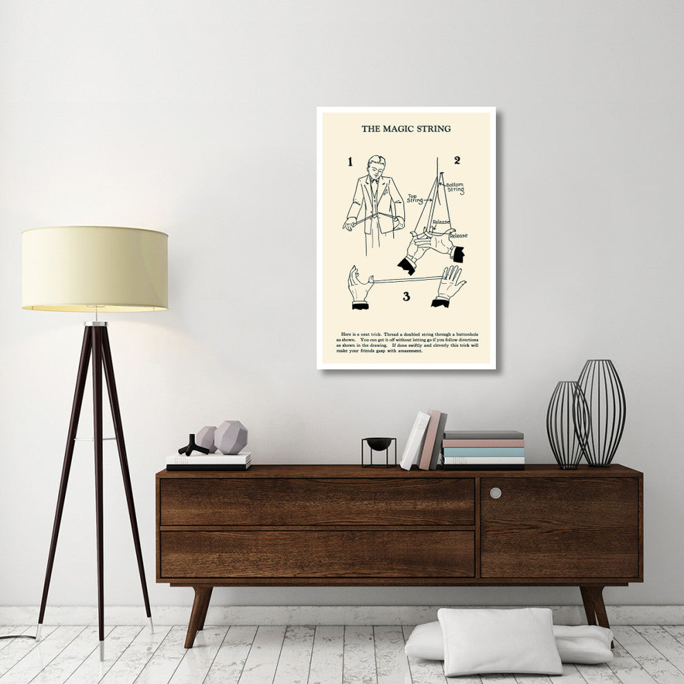 "The Magic String" Digital Paper Print by Retromagic, 31"x46"