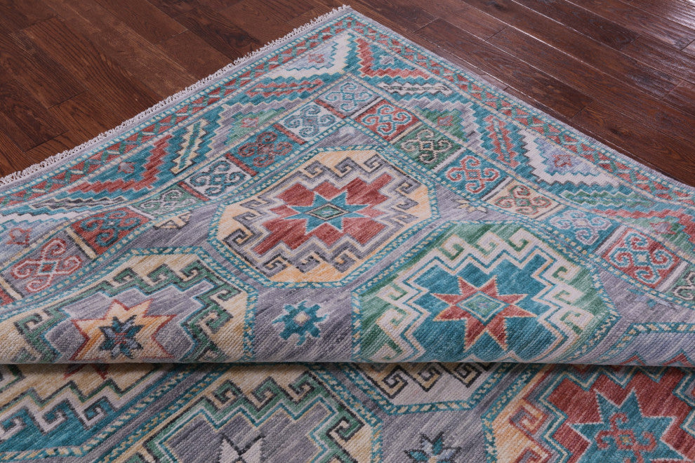 8' 3" X 9' 11" Fine Turkmen Ersari Hand Knotted Rug - Q15644