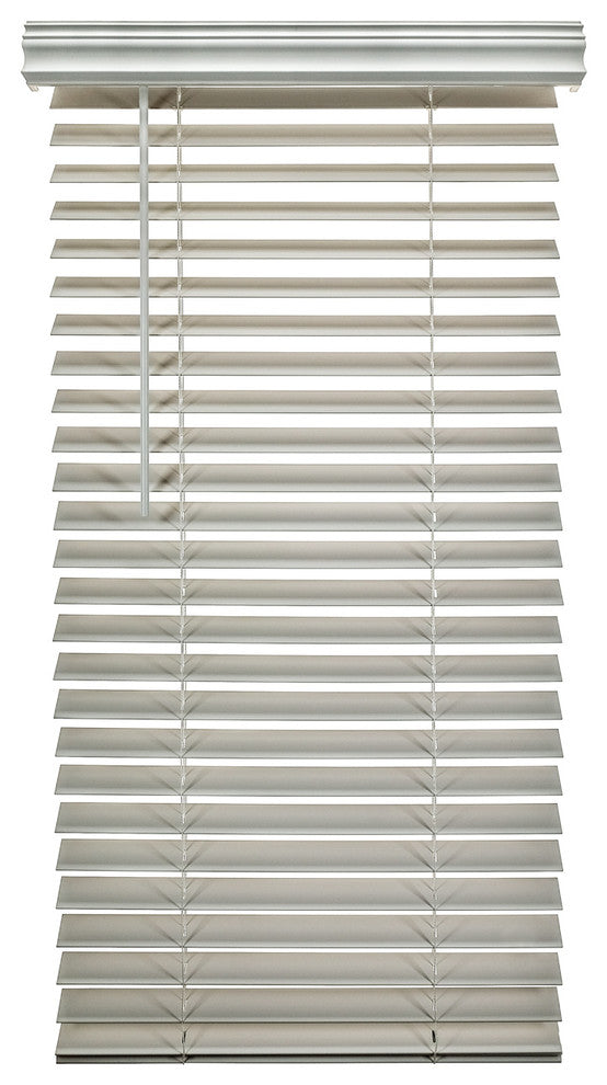 2" Cordless Fauxwood, Smooth Snow White, 72x84