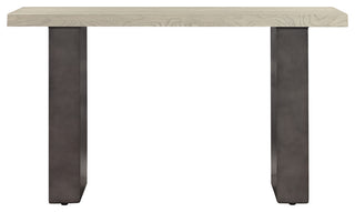 Abbey Concrete and Grey Oak Wood Console Table