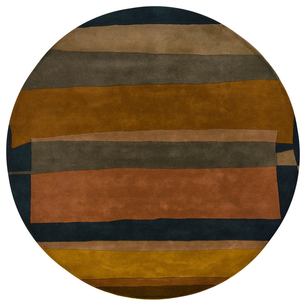 Kathryn Doherty Contemporary Area Rug, 7'9" Round