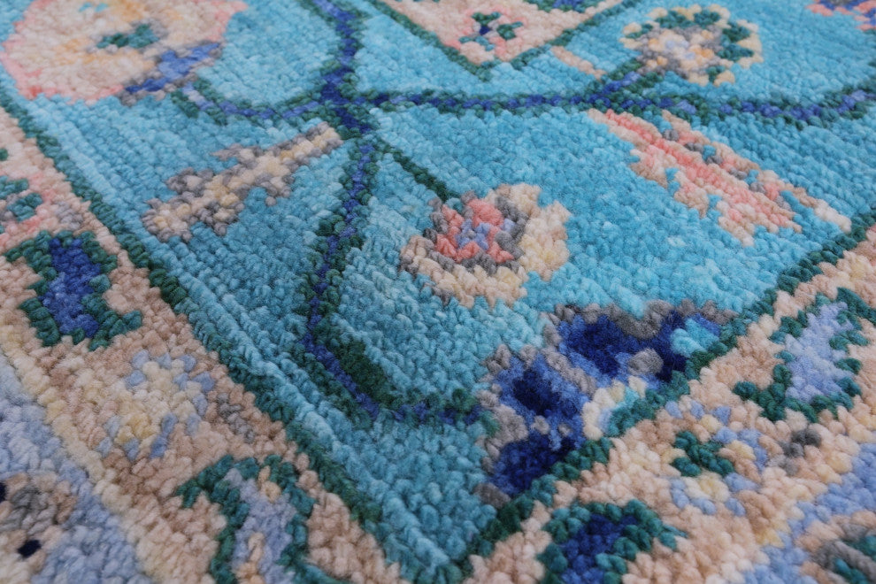 Turkish Oushak Handmade Wool Rug 8' 3" X 10' 2" - Q13633