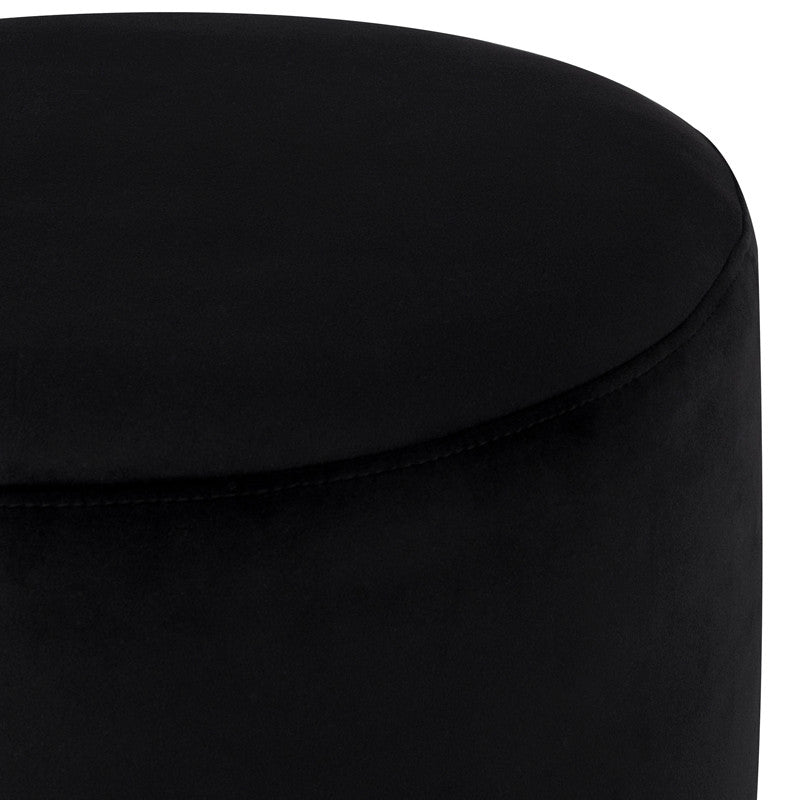 Robin Black Fabric Sofa Ottoman