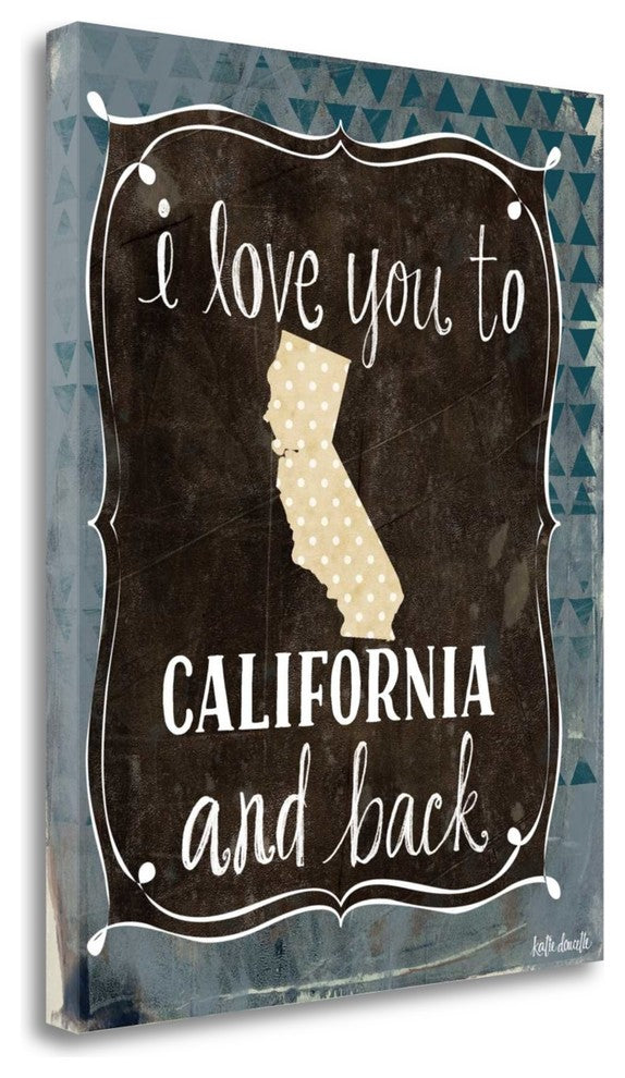 "California And Back" By Katie Doucette, Giclee Print on Gallery Wrap Canvas