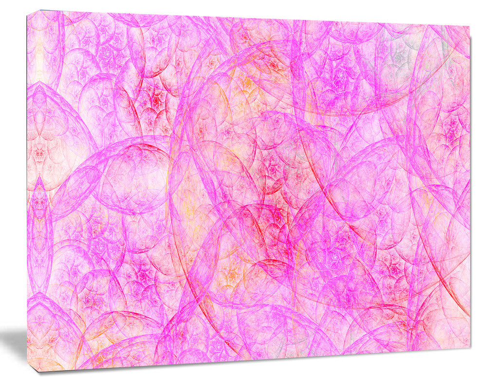 Rose Fractal Dramatic Clouds, Abstract Canvas Art Print, 60x40