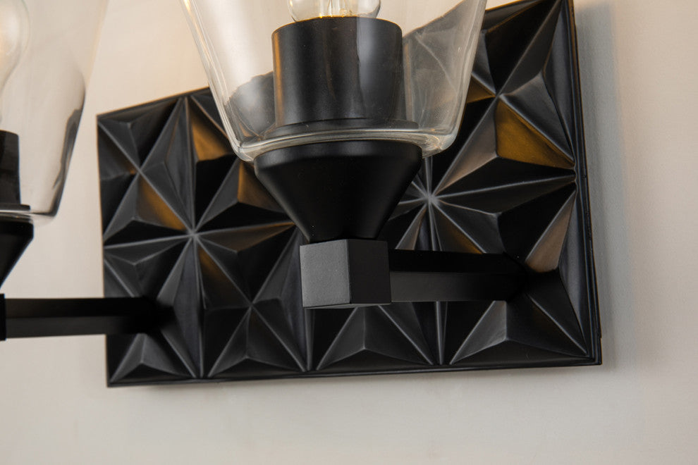 Alpha 2 Light Bath Vanity Light, Matte Black