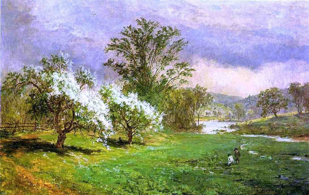 Jasper Francis Cropsey Apple Blossom Time Wall Decal