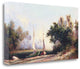 "Peace River Sunset" By Malarz,Ready to Hang Giclee Print on Gallery Wrap Canvas