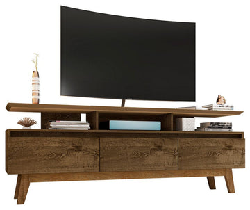 Yonkers 70.86 TV Stand in Rustic Brown