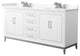 Wyndham Collection WCH515172D-QTZ-US3MXX Marlena 72" - White / Giotto Quartz