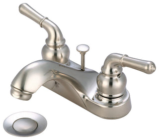 Accent Two Handle Bathroom Faucet, PVD Brushed Nickel
