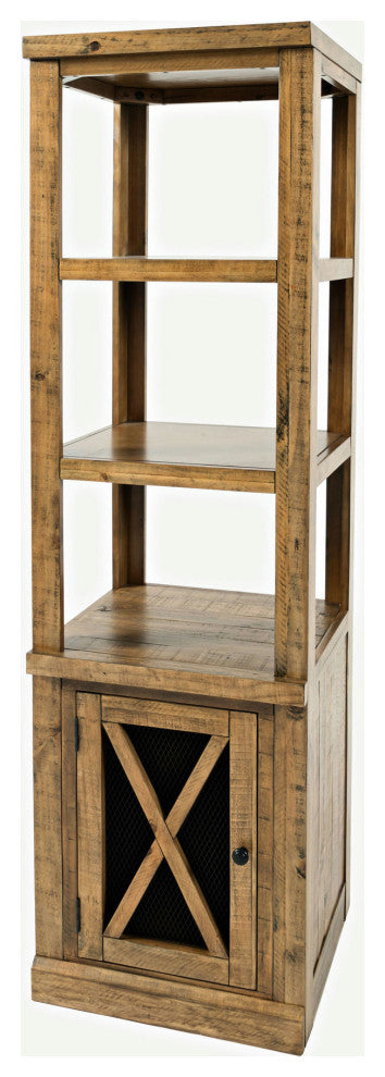 Telluride Rustic Distressed Pine Two Pier and Bridge Set