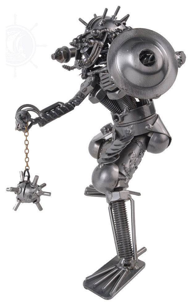 Metal Predator With Chain Flail and Shield