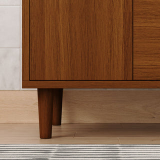 The Darby Bathroom Vanity, Teak, 30", Single Sink, Freestanding