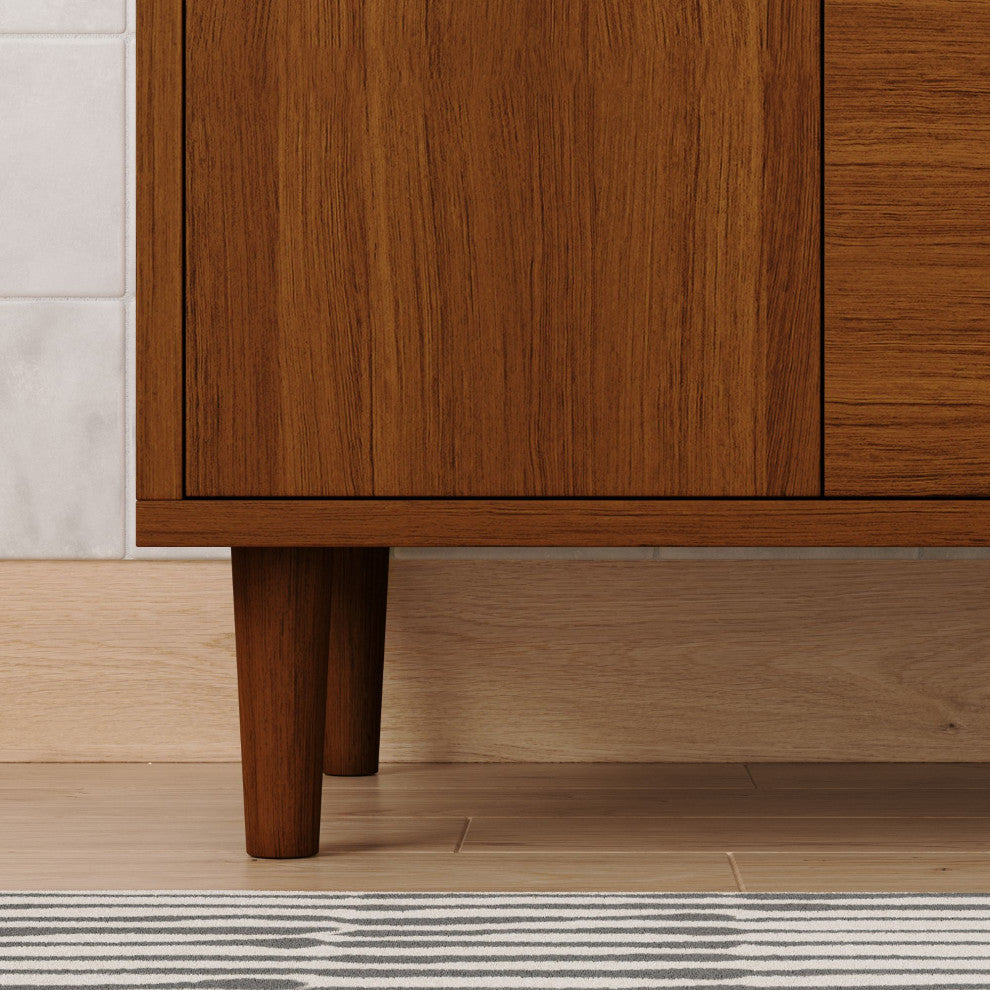 The Darby Bathroom Vanity, Teak, 30", Single Sink, Freestanding