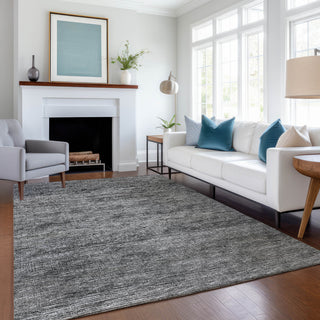 Premium Machine Washable Mayfield AMF32 Gray 9' x 12' Rug