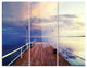 "Pier Under Bright Sky" Photo Metal Wall Art, 3 Panels, 36"x28"