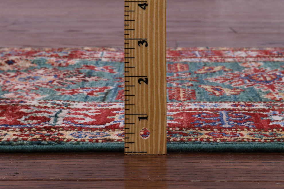 1' 10" X 3' 1" Super Kazak Handmade Wool Rug - Q12983