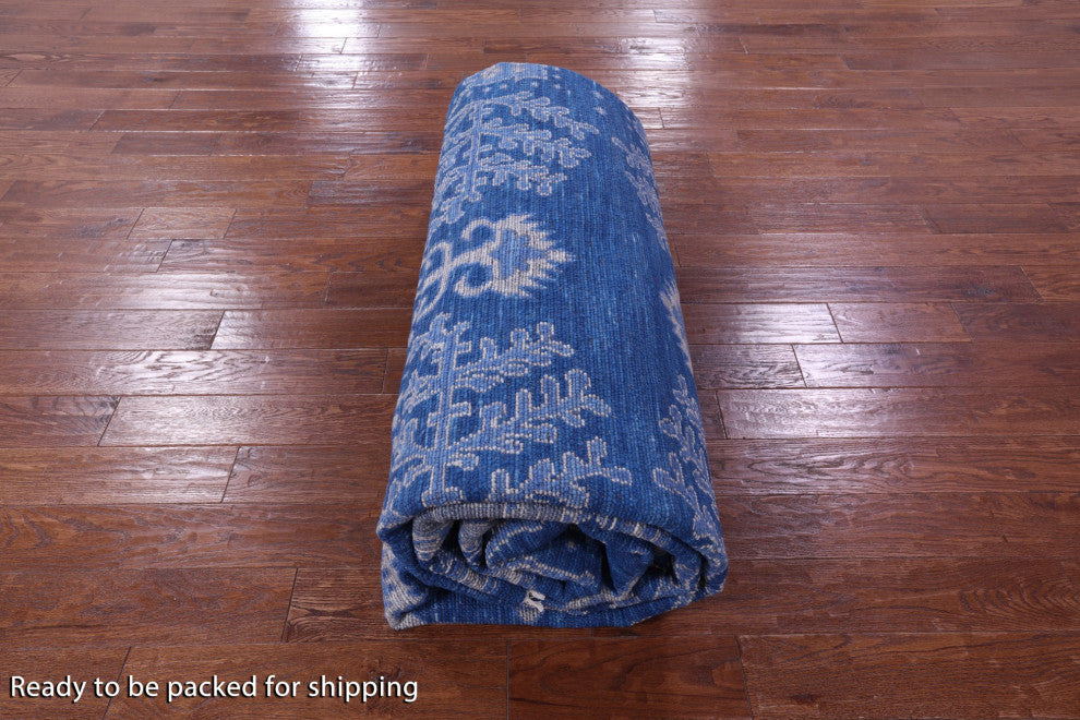 Turkish Oushak Handmade Wool Rug 10' 3" X 14' 1" - Q13565