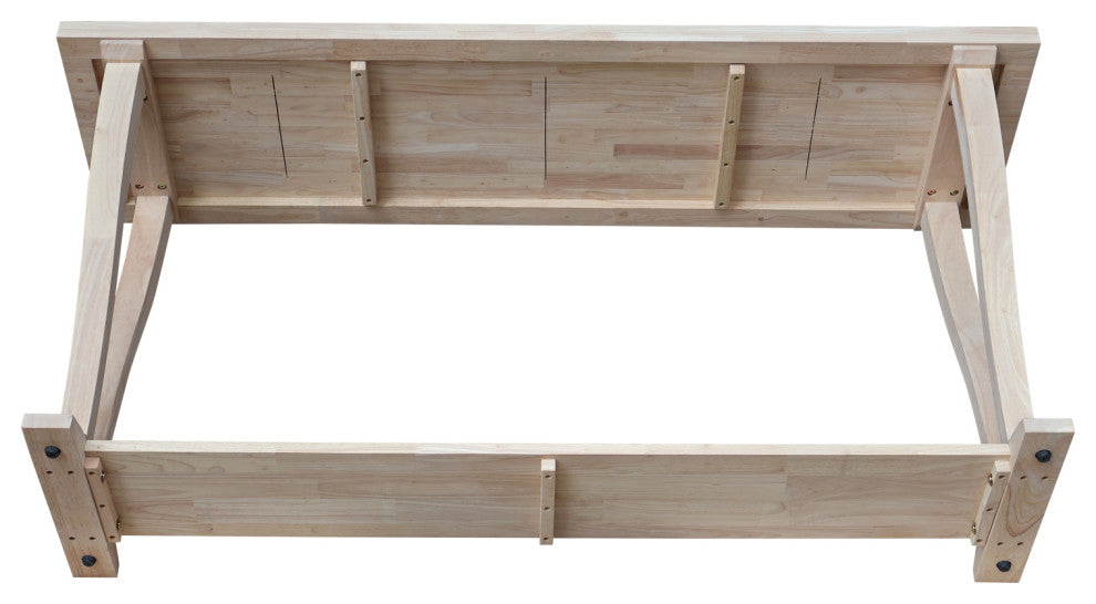 LaCasa Solid Wood Sofa Table, Unfinished