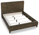 Modus Broderick 6pc Full Panel Bed Set in Wild Oats Brown