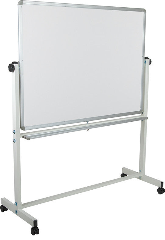 Hercules Series Double-Sided Mobile White Board Stand, 53"x62.5"