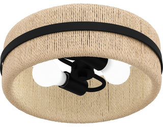 Quoizel QFL6220 Maeve 2 Light 14"W Flush Mount Drum Ceiling - Matte Black