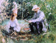 Berthe Morisot Eugene Manet and His Daughter in the Garden Wall Decal