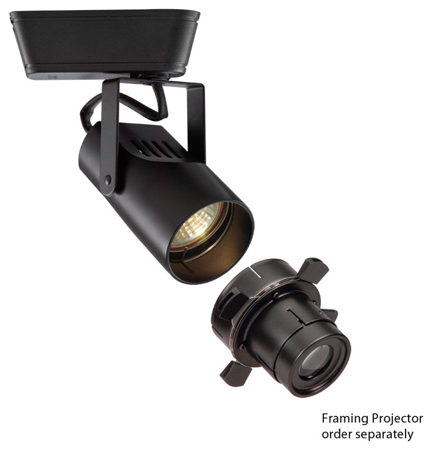 WAC Lighting Low Voltage Track Fixture 75W in Black for L Track