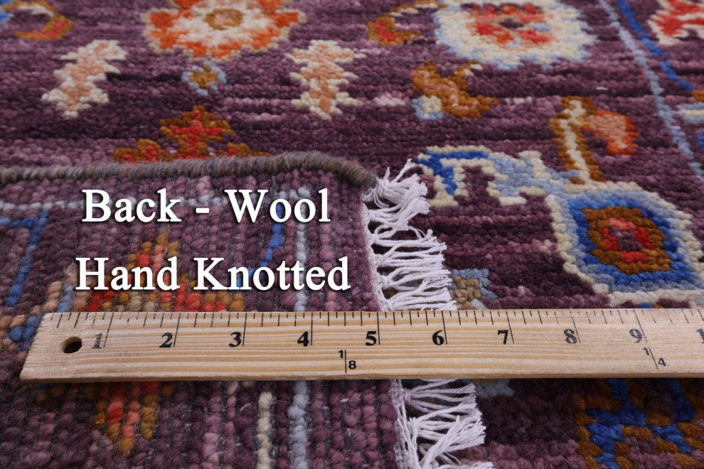2' 7" X 7' 10" Hand-Knotted Turkish Oushak Wool Runner Rug - Q13675