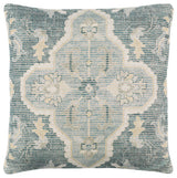 Surya Samsun Pillow Shell With Down Insert 20"H X 20"W - Cream, Teal