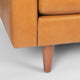 Olaf 88.2Lx37.8Wx35H Tan Leather Sofa