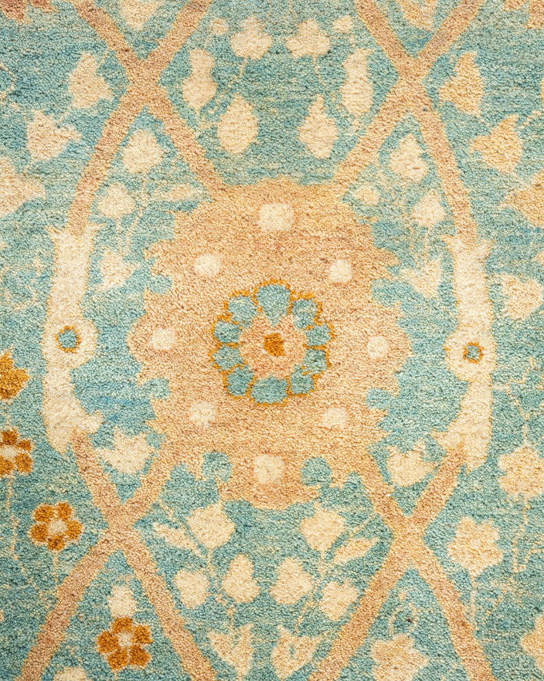 Mogul, One-of-a-Kind Hand-Knotted Area Rug Light Blue, 6' 3" x 8' 10"