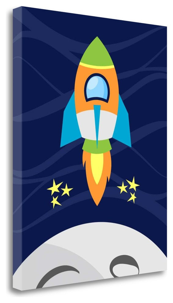 "Space Rocket" By Tamara Robinson, Giclee Print on Gallery Wrap Canvas