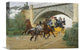 "Startled By Steam" Stretched Canvas Giclee by Jean Richard Goubie, 16"x11"