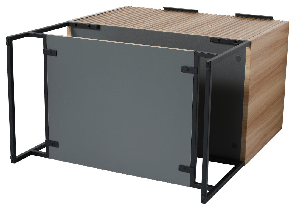 BNK Freestanding Raised Grain Bathroom Vanity With Resin Basin, Maple, 30"