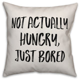 Not Actually Hungry, Throw Pillow, 16"x16"