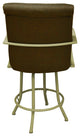 Negev Brown Beige Frame Bar Stool, 26"