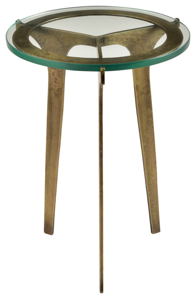 Art Deco Halvorsen Accent Table - Yellow