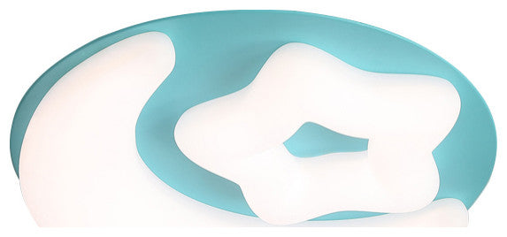 Stavelot | Moon LED Ceiling Lamp For Kids Room, Pink