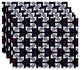 18"x14" Jodhpur Ditsy, Geometric Print Placemat, Navy Blue, Set of 4
