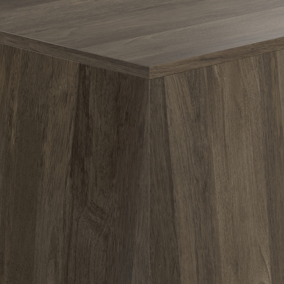 Terry Solid Mango Wood Side Table, Natural, Ash Grey