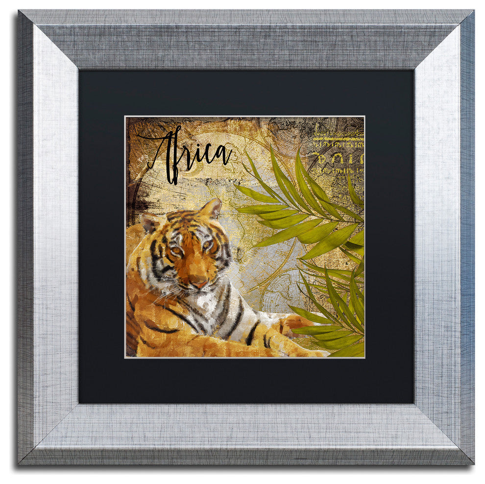 Color Bakery 'Taste Of Africa II', Silver Frame, Black Mat, 11x11